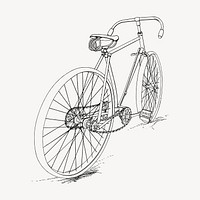 Bicycle clipart, vehicle illustration vector. Free public domain CC0 image.