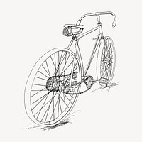 Bicycle clipart, vehicle illustration. Free public domain CC0 image.