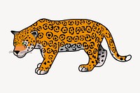 Jaguar tiger clipart, animal illustration vector. Free public domain CC0 image.