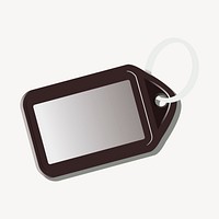 Key tag clipart, object illustration. Free public domain CC0 image.