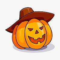 Halloween pumpkin clipart, festive decoration illustration. Free public domain CC0 image.