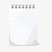 Note paper clipart, stationery illustration. Free public domain CC0 image.