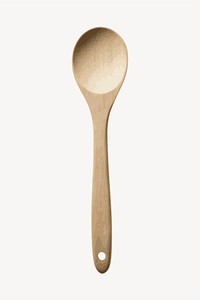 Wooden spoon clipart, kitchenware illustration vector. Free public domain CC0 image.