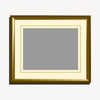 Picture frame clipart, object illustration vector. Free public domain CC0 image.