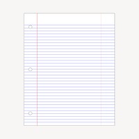 Note paper clipart, stationery illustration. Free public domain CC0 image.