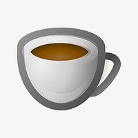 Espresso coffee clipart, beverage illustration vector. Free public domain CC0 image.