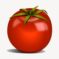 Tomato clipart, vegetable illustration vector. Free public domain CC0 image.