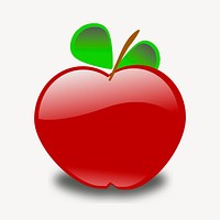 Apple clipart, fruit illustration vector. Free public domain CC0 image