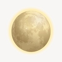 Moon clipart, galaxy illustration vector. Free public domain CC0 image