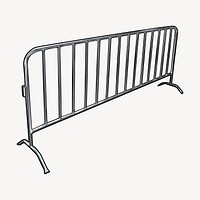 Barrier clipart, drawing illustration vector. Free public domain CC0 image.