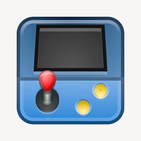 Arcade icon clipart illustration vector. Free public domain CC0 image