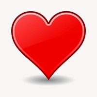 Heart icon clipart, Valentine's illustration vector. Free public domain CC0 image