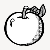 Apple clipart, fruit illustration vector. Free public domain CC0 image