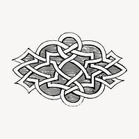 Celtic shape illustration. Free public domain CC0 image