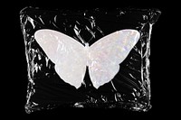 Holographic butterfly in plastic bag, spirit animal creative concept art