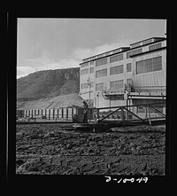 Production. Copper. Part of the copper concentrating plant of the Phelps-Dodge Mining Company at Morenci, Arizona. This plant supplies great quantities of the copper so vital in our war effort. Sourced from the Library of Congress.