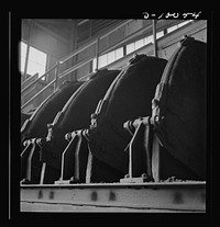 Production. Copper. Filter at a copper concentrator of the Phelps-Dodge Mining Company at Morenci, Arizona. This plant is supplying great quantities of the copper so vital in our war effort. Sourced from the Library of Congress.