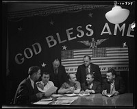 War production drive. Anthracite rallies. A lively discussion resulted when labor and management talked over production problems of the anthracite industry in Pennsylvania. This is one of the many labor-management anthracite committees in the state. Anthracite miners' rallies were held in four Pennsylvania cities, September 28th through October 1st. Sourced from the Library of Congress.