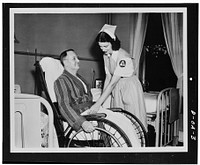 Biggest and most immediately useful role for women in the civilian defense program is that of nurse's aide. Training of 100,000 volunteers as nurse's aides is designed by the American Red Cross, working with the Office of Civilian Defense, to relieve the acute shortage of nursing service threatening civilian hospitals and health agencies because. Sourced from the Library of Congress.