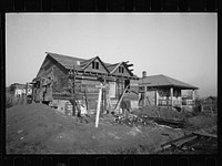 Typical half-built house at Steel Subdivision, Hamilton County, Ohio. Sourced from the Library of Congress.