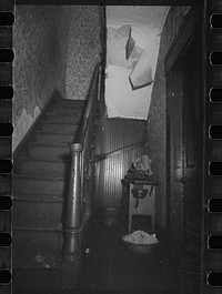 Hallway in house, Hamilton County, Ohio. Sourced from the Library of Congress.