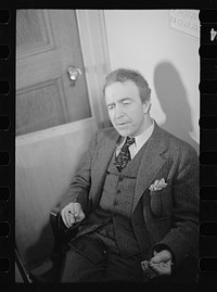 [Untitled photo, possibly related to: Hale Walker, Washington, D.C., Chief Town Planner, Berwyn project, Suburban Resettlement Division]. Sourced from the Library of Congress.