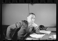 [Untitled photo, possibly related to: Roland A. Wank, Washington, D.C., Chief of Architectural Staff of Cincinnati project, Suburban Resettlement Division]. Sourced from the Library of Congress.