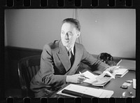 [Untitled photo, possibly related to: Roland A. Wank, Washington, D.C., Chief of Architectural Staff of Cincinnati project, Suburban Resettlement Division]. Sourced from the Library of Congress.