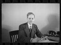 [Untitled photo, possibly related to: R.J. Wadsworth, Washington, D.C., Assistant Chief of Architectural Section, Berwyn project, Suburban Resettlement Division]. Sourced from the Library of Congress.