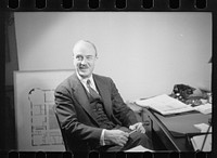 [Untitled photo, possibly related to: Walter G. Thomas, Washington, D.C., Principal Architect of Milwaukee project, Suburban Resettlement Division]. Sourced from the Library of Congress.