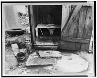 Typical privy in slum section of Washington, D.C.. Sourced from the Library of Congress.