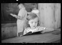 [Untitled photo, possibly related to: School scene at Cumberland Mountain Farms (Skyline Farms) near Scottsboro, Alabama]. Sourced from the Library of Congress.