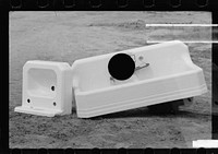 [Untitled photo, possibly related to: Greenbelt, Maryland. A model community planned by the Suburban Resettlement Division of the U.S. Resettlement Administration. Plumbing fixtures awaiting installation]. Sourced from the Library of Congress.