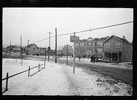 South River, old high school at traffic junction, New Jersey. Sourced from the Library of Congress.