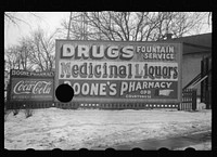[Untitled photo, possibly related to: Sign, Kentland, Indiana]. Sourced from the Library of Congress.