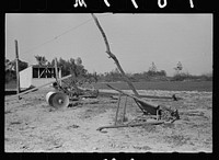 New farm implements on farm on North Carolina  tenant security project. Sourced from the Library of Congress.