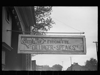 Movie theatre in Hillsboro, North Carolina. Sourced from the Library of Congress.