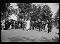 [Untitled photo, possibly related to: Start of the three-legged race. Fair at Albany, Vermont]. Sourced from the Library of Congress.