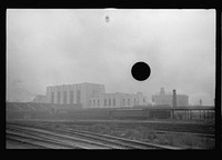 [Untitled photo, possibly related to: Railroad yards, Omaha, Nebraska]. Sourced from the Library of Congress.
