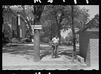 Drinking fountain on the county courthouse lawn, Halifax, North Carolina. Sourced from the Library of Congress.