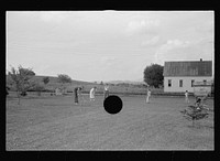 [Untitled photo, possibly related to: Croquet game, Tygart Valley Homesteads, West Virginia]. Sourced from the Library of Congress.
