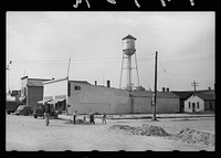 [Untitled photo, possibly related to: Main street of Kelliher, Minnesota, once a booming lumber town]. Sourced from the Library of Congress.