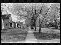 Woodbine, Iowa. A residential street. Sourced from the Library of Congress.