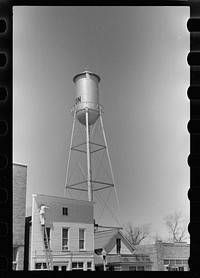 Water tank, Scranton, Iowa. Sourced from the Library of Congress.