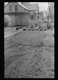 Backyard garden, Grundy Center, Iowa. Sourced from the Library of Congress.