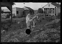 [Untitled photo, possibly related to: Tenant farmer with mule given him by the Resettlement Administration, Plaquemines Parish, Louisiana]. Sourced from the Library of Congress.
