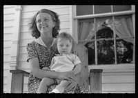 [Untitled photo, possibly related to: Wife and child of FSA (Farm Security Administration) tenant purchase borrower, Crawford County, Illinois]. Sourced from the Library of Congress.