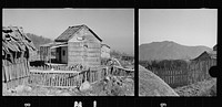 [Untitled photo, possibly related to: Home of Fannie Corbin, Shenandoah National Park, Virginia. House on Corbin Hollow farm]. Sourced from the Library of Congress.