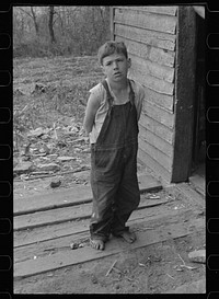 [Untitled photo, possibly related to: Half-wit Corbin Hollow boy, Shenandoah National Park, Virginia]. Sourced from the Library of Congress.