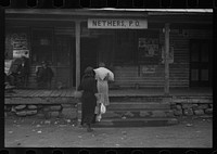 [Untitled photo, possibly related to: Citizens of Nethers in front of post office, Virginia]. Sourced from the Library of Congress.